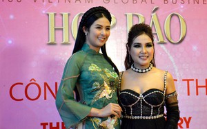 Ngọc Hân ngồi "ghế nóng" cuộc thi hoa hậu