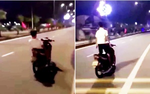 Truy tìm thanh niên buông hai tay, phóng xe máy 'bạt mạng' trên đường