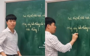 Bài tập về nhà cuối cùng của thầy giáo chỉ dài 1 dòng khiến học trò lớp 12 rưng rưng xúc động