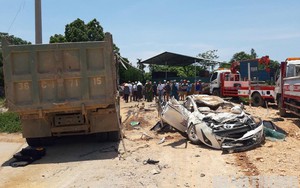 Thanh Hoá: Những chi tiết trùng hợp vụ tai nạn xe tải đè bẹp xe con làm 3 người chết