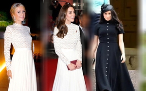 Khi Công nương Hoàng gia đụng hàng với sao nữ: Kate Middleton quá "hiền" mà nhạt nhòa, Meghan Markle gây bất ngờ khi chạm trán bạn gái cũ của chồng