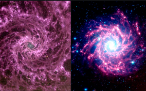 Kính viễn vọng Không gian James Webb "tình cờ" phát hiện vòng xoáy bí ẩn của thiên hà màu tím trong vũ trụ của chúng ta!