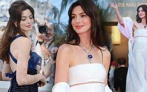 Clip người qua đường tình cờ gặp Anne Hathaway ở Cannes, chỉ 9 giây cũng đủ gây sốt vì nhan sắc thật của báu vật Hollywood