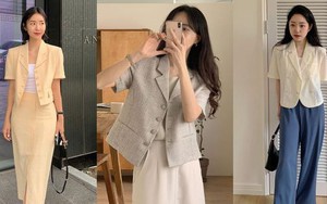 Kiểu áo blazer trẻ trung nhất, thiết kế mỏng nhẹ rất hợp mùa thu