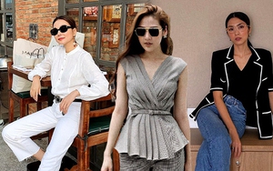 Trẻ hóa phong cách công sở không khó, các nàng hãy tham khảo 13 set đồ của sao Việt