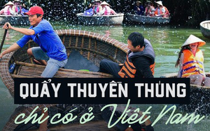 Chao đảo trên thuyền thúng - một "đặc sản" du lịch Việt Nam khiến du khách phấn khích