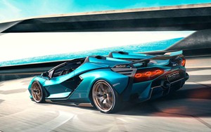 Lộ thiết kế chính thức của hậu duệ Lamborghini Aventador: Điểm nhấn là cặp ống xả khổng lồ