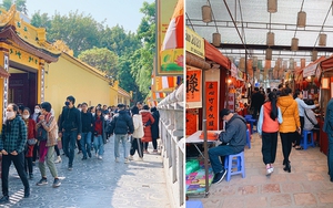 Dân tình ở Hà Nội tranh thủ "chạy đua" du xuân nốt những ngày Tết, mùng 7 mà nhiều nơi vẫn đông nghịt