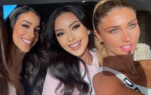 Ngọc Châu chung khung hình với các đại diện Miss Universe: Nhan sắc như búp bê barbie, "phát sáng" giữa dàn mỹ nhân