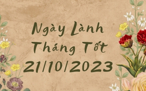 Xem ngày lành tháng tốt 21/10/2023: Trong hôm nay, bất kể việc lớn hay nhỏ đều nên cân nhắc trước khi tiến hành