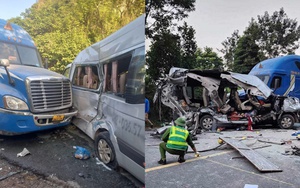Hiện trường vụ xe 16 chỗ đi lễ ở Lạng Sơn đâm liên hoàn khiến 5 người tử vong