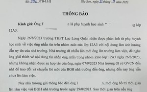 Vụ bố phản ánh về thu chi, con bị nhà trường "từ chối giáo dục": Hiệu trưởng và phụ huynh nói gì?