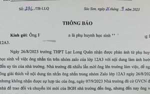 Vụ bố phản ánh về thu chi, con bị "từ chối giáo dục": Giám đốc Sở GD-ĐT lên tiếng