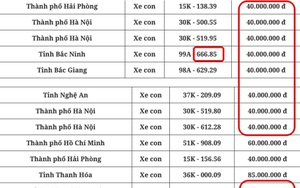 Phiên đấu giá biển số xe ô tô có đến 21/32 biển "đồng giá" 40 triệu gồm cả biển tam hoa, tứ quý