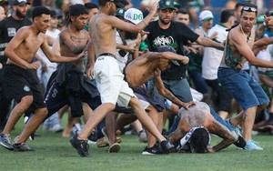 Bạo loạn ở giải bóng đá Brazil: Hàng trăm CĐV hỗn chiến, đuổi đánh cầu thủ