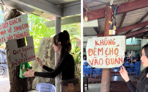 Quán ăn viral vì có nhiều bảng quy định nhất Việt Nam, dân mạng xem xong "sang chấn tâm lý"