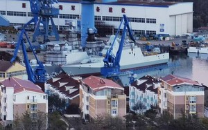 Xuất hiện hình ảnh tàu tên lửa tàng hình bí ẩn của Hải quân Trung Quốc
