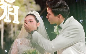 Văn Hậu lau nước mắt cho Hải My trong tiệc cưới ở khách sạn 5 sao