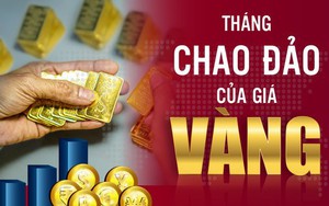 Tháng chao đảo của giá vàng