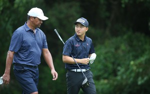 Nguyễn Anh Minh "kèm chặt" huyền thoại golf thế giới Michael Campbell