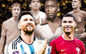 10 cầu thủ xuất sắc nhất lịch sử: Messi chễm chệ ngôi đầu, Ronaldo xếp gần cuối