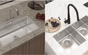 Nên chọn chậu rửa bát 2 hố hay chậu rửa bát 1 hố? Người dùng tâm đắc ưu điểm của 1 loại