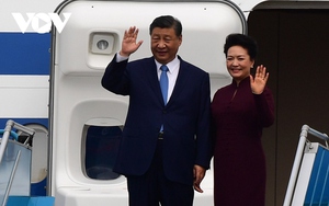 Tổng Bí thư, Chủ tịch Trung Quốc Tập Cận Bình đến sân bay quốc tế Nội Bài