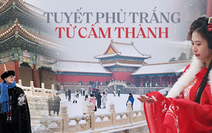 Du khách Việt may mắn được 'săn' tuyết rơi đầu mùa đẹp như phim ở Tử Cấm Thành (Trung Quốc)
