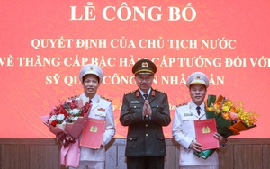 2 Thứ trưởng Bộ Công an được Chủ tịch nước thăng quân hàm Trung tướng