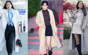 10 cách mặc áo khoác dài tôn dáng tối ưu của sao Hàn có chiều cao khiêm tốn