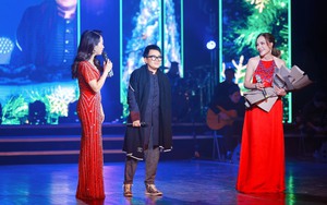 Danh ca Thanh Hà bất ngờ khi bạn đời Phương Uyên xuất hiện trên sân khấu
