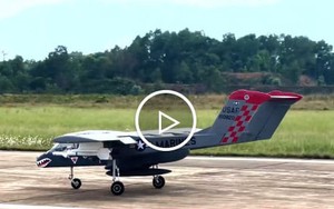 Cận cảnh máy bay mô hình OV10 Bronco lớn nhất Việt Nam