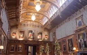 Lâu đài Windsor trang hoàng đón Giáng sinh