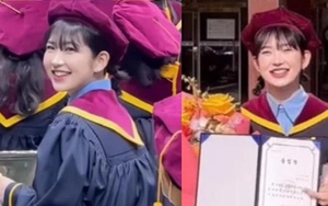 Rơi nước mắt hình ảnh con gái minh tinh quá cố Choi Jin Sil đơn độc ở lễ tốt nghiệp: "Không có người thân, tôi cô đơn quá"