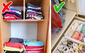 Cách sắp xếp quần áo để căn phòng lúc nào cũng gọn dù diện tích nhỏ