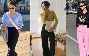 Kết hợp 5 kiểu áo với quần ống suông để mặc đẹp mỗi ngày