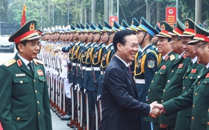 Chủ tịch nước Võ Văn Thưởng dự Lễ tuyên dương Gương mặt trẻ tiêu biểu toàn quân 2022