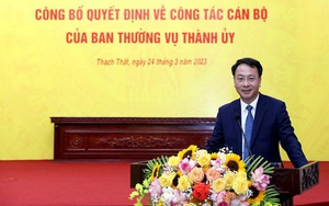 Bí thư Huyện ủy Thạch Thất Trần Đình Cảnh làm Giám đốc Sở Nội vụ