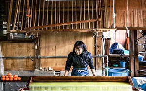 Dùng thực phẩm thừa làm giấy truyền thống