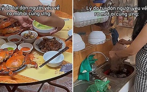 Tranh cãi chuyện cô gái hùng hục nấu cả mâm cơm khi về ra mắt: Phụ nữ đảm đang quá là khổ, việc gì cũng đến tay?