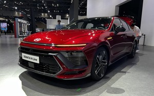 Trọn bộ ảnh Hyundai Sonata 2024 lần đầu trưng bày, hãng công bố động cơ nhưng lại giấu thông số quan trọng