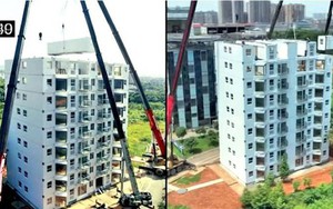 Tòa nhà "mì ăn liền" 10 tầng được xây thần tốc trong vòng 28 tiếng: Trọng lượng chỉ bằng 1/10 nhưng độ bền cao gấp trăm lần