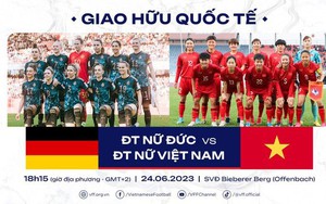 Đội tuyển nữ Việt Nam gặp đội tuyển Đức trên đường tham dự VCK World Cup 2023