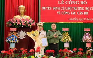 Lâm Đồng: Công bố quyết định của Bộ trưởng Bộ Công an về công tác cán bộ