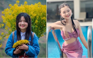 "Phúng phính" Mua Thị Dua sau 6 tháng lên Hà Nội làm người mẫu livestream: Hết vẻ ngây thơ, diện bikini sexy hết nấc