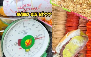 Cộng đồng mạng xôn xao ổ bánh mì đình đám ở TP.HCM: Nặng đến nửa cân, topping ú ụ nhưng dân tình lại thấy… ngán
