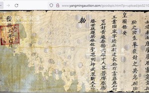 Yêu cầu Thượng Hải cung cấp thông tin các đạo sắc phong của Việt Nam bị đấu giá