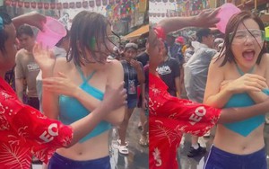 Tranh cãi DJ nóng bỏng nhất xứ Hàn bị sàm sỡ trong lễ hội té nước