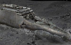 Hình ảnh 3D hoàn chỉnh đầu tiên về xác tàu Titanic dưới đáy biển, hé lộ chi tiết chưa từng biết về vụ chìm tàu