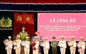 Thăng cấp bậc hàm, nâng lương cho 655 cán bộ, chiến sỹ công an tỉnh Lai Châu